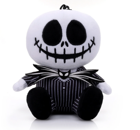 Parlante Bluetooth Temático de Felpa tipo Peluche Jack Skellington - Bitty Boomers de 5.5 pulgadas