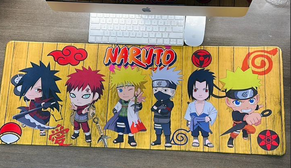 Mousepad Temático Alfombrilla PC Anime Naruto – Tamaño XL