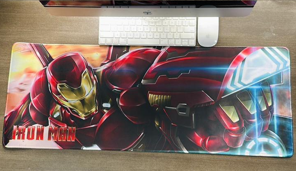 Mousepad Temático Alfombrilla PC- Superhéroes- Iron Man– Tamaño XL