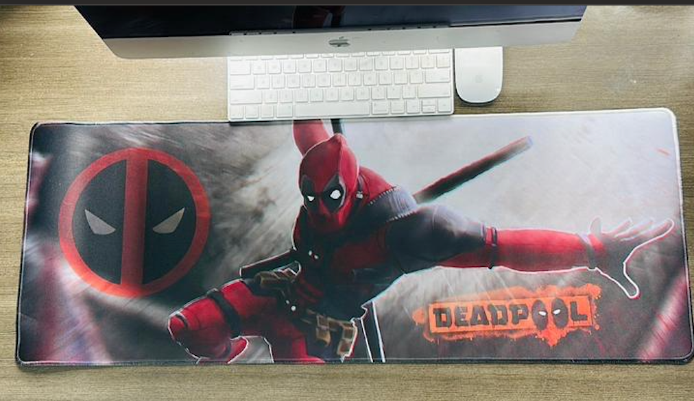 Mousepad Temático Alfombrilla PC- Superhéroes- DeadPool– Tamaño XL