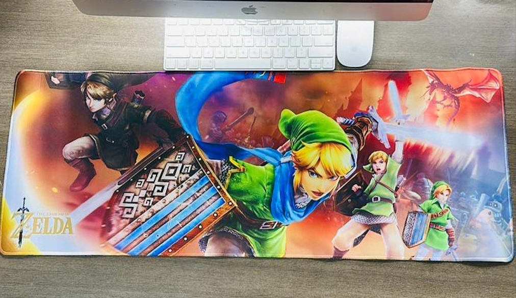 Mousepad Temático Alfombrilla PC-Gaming- Zelda– Tamaño XL
