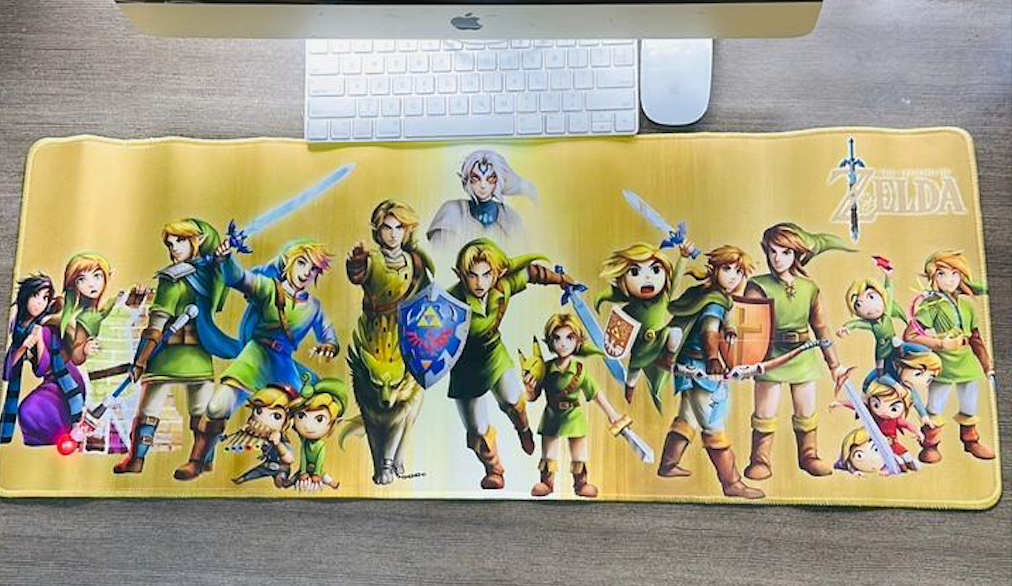 Mousepad Temático Alfombrilla PC-Gaming- Zelda– Tamaño XL