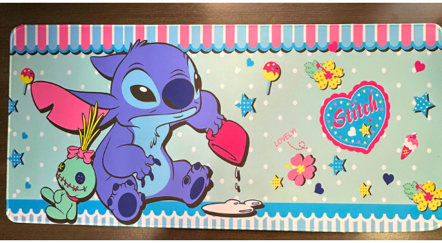 Mousepad Temático Alfombrilla PC- Kawaii – Stitch- Tamaño XL