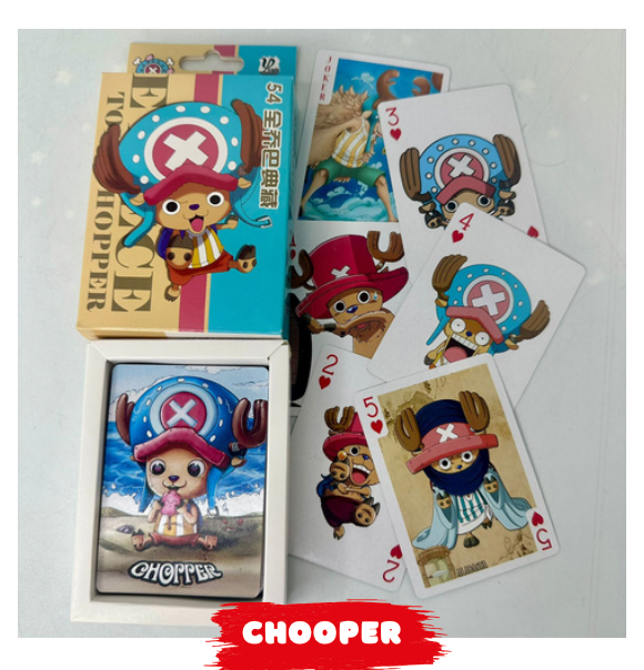 Naipes de One Piece (54 Cartas) – Baraja Anime Coleccionable Ideal para Regalo