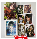 Naipes de Attack On Titan (54 Cartas) – Baraja Anime Coleccionable Ideal para Regalo