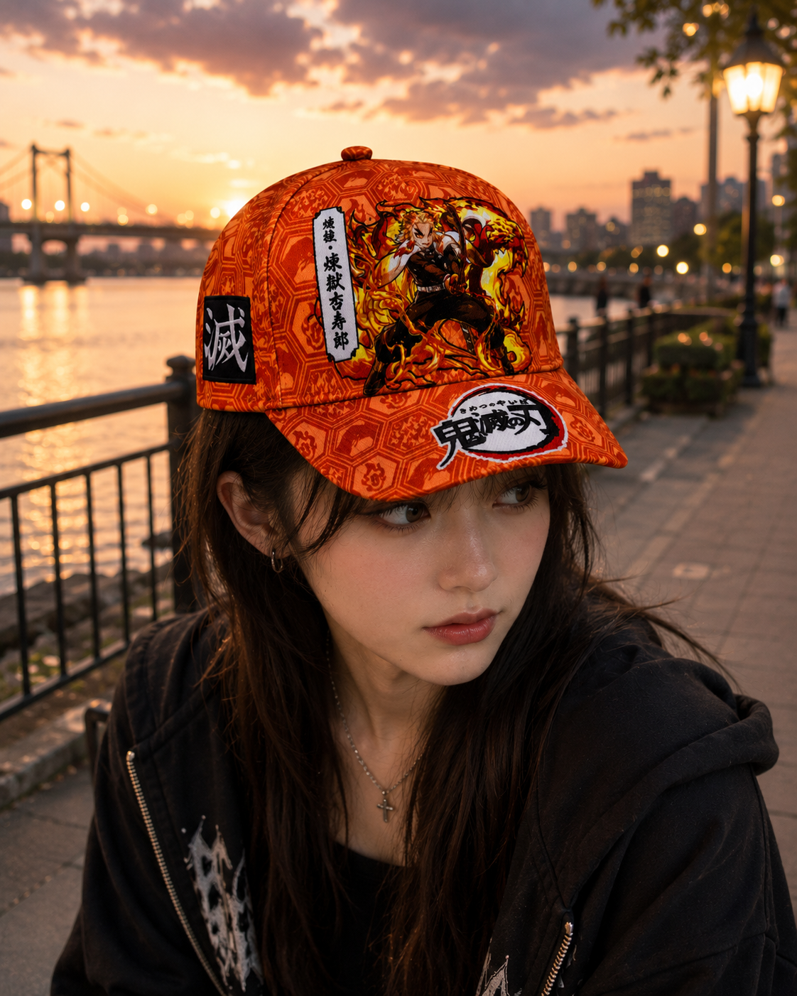 Gorra Visera Kyojuro Rengoku