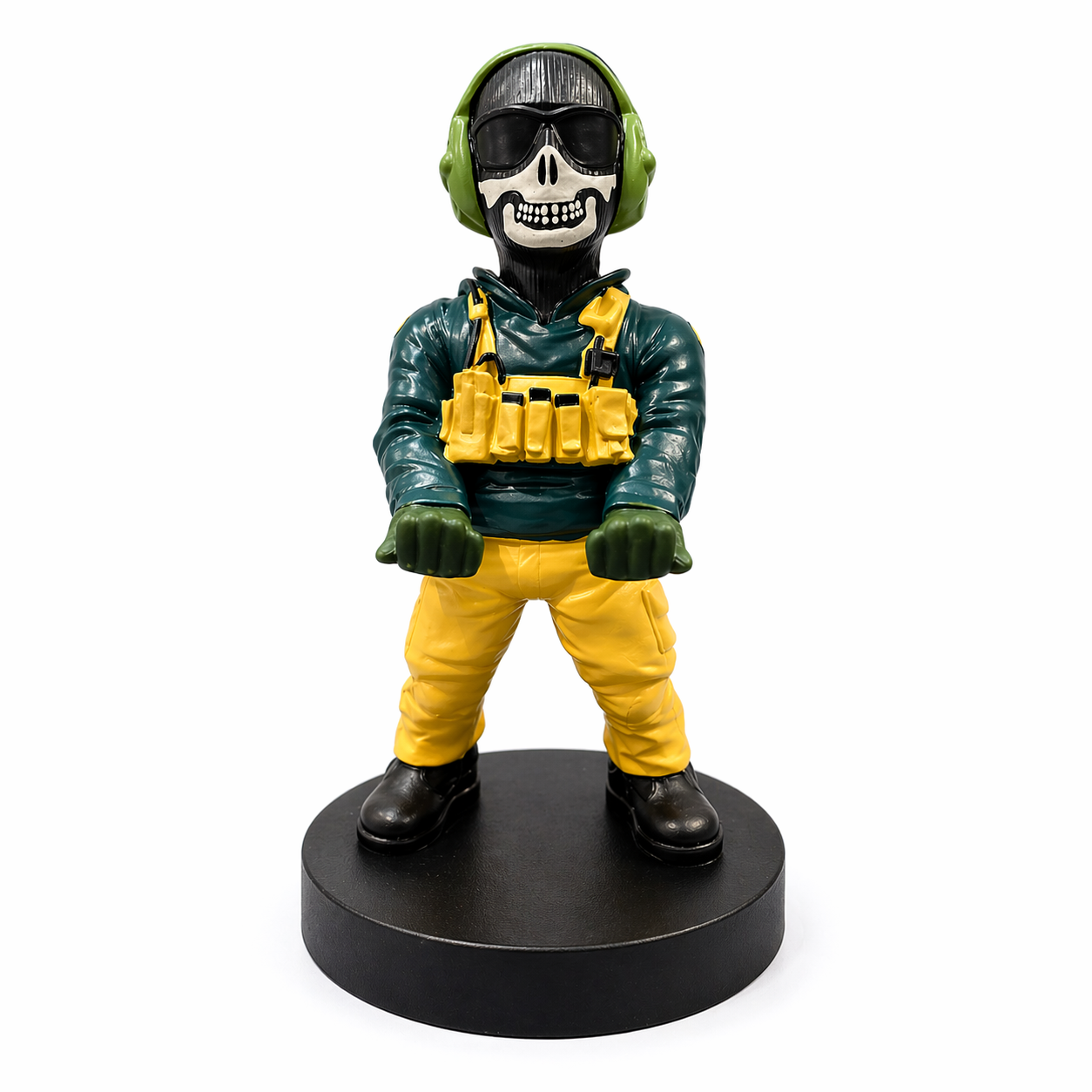 Soporte para Celular y Control Figura Coleccionable Ghost (20–23cm) – Organizador de Escritorio Gamer y Geek