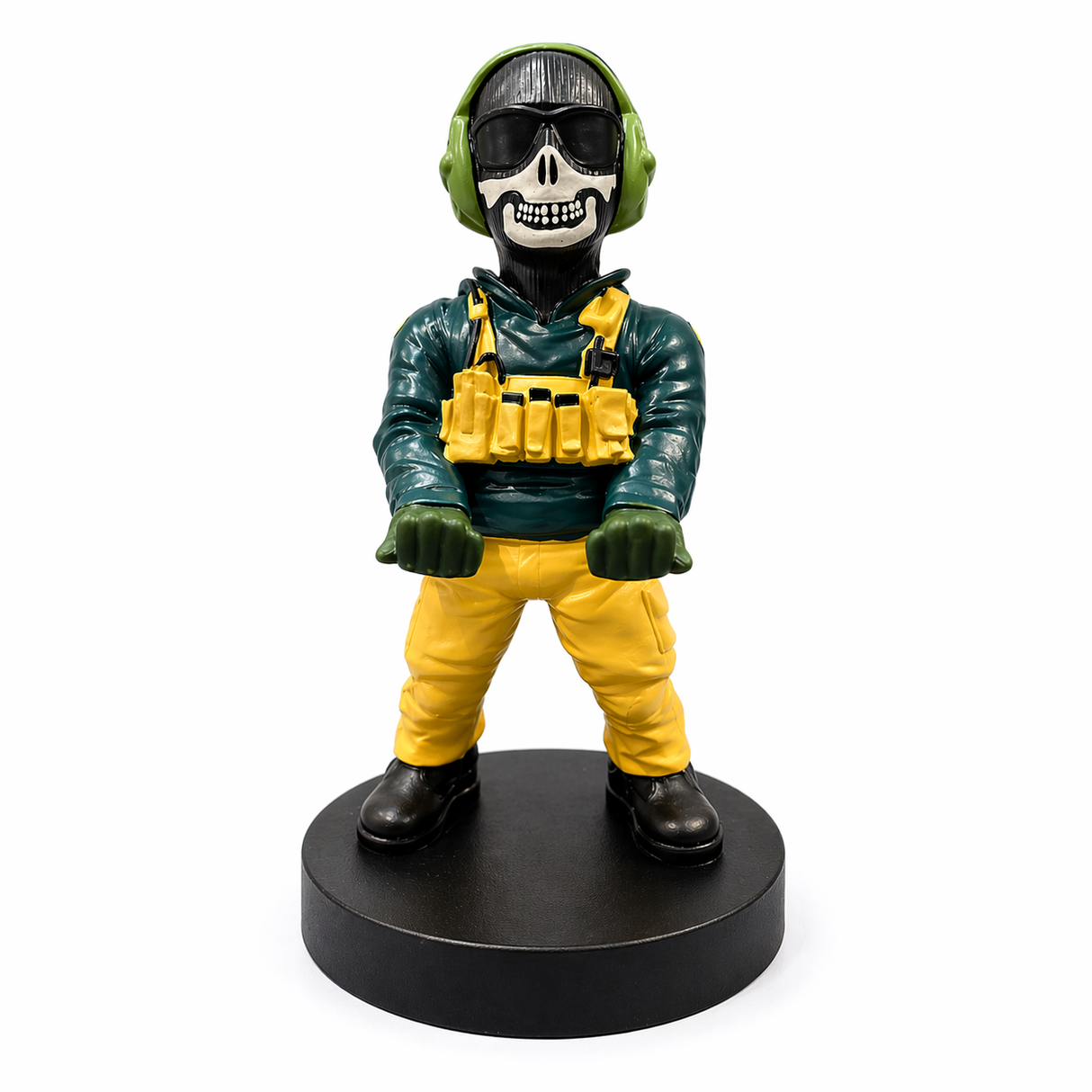 Soporte para Celular y Control Figura Coleccionable Ghost (20–23cm) – Organizador de Escritorio Gamer y Geek