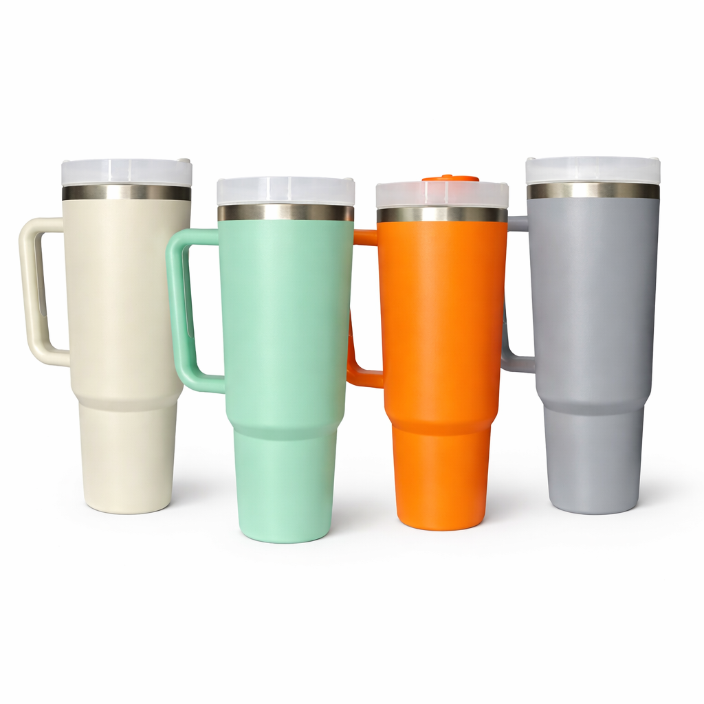 Vaso Térmico de Acero Inoxidable Mate Doble Tapa – Doble Pared 40oz