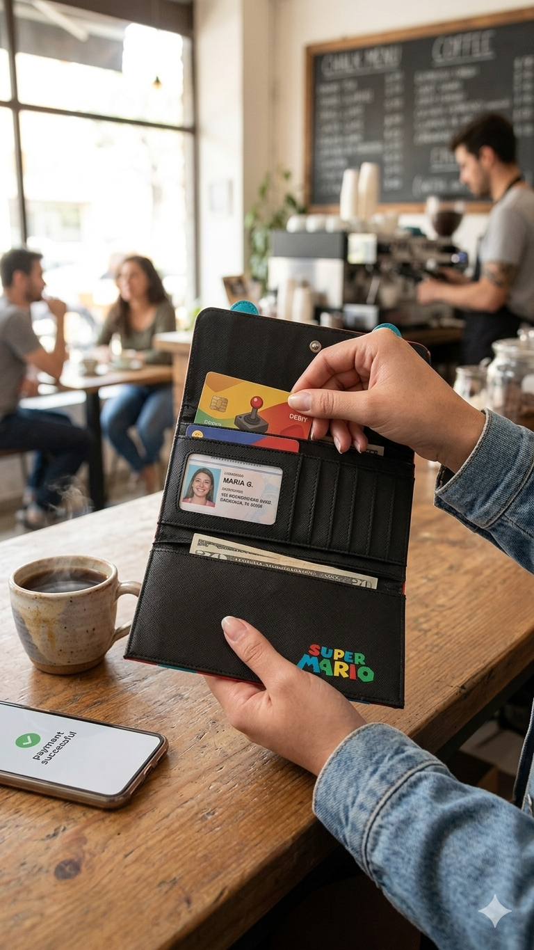 Monedero para Mujer de Mario Bros