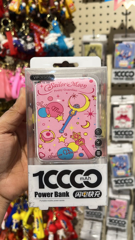 Power Bank Temático Sailor Moon– Cargador Portátil 10,000 mAH, USB/Tipo-C