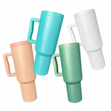 Vaso Térmico de Acero Inoxidable Mate con Agarradera Ergonómica – Doble Pared 40oz