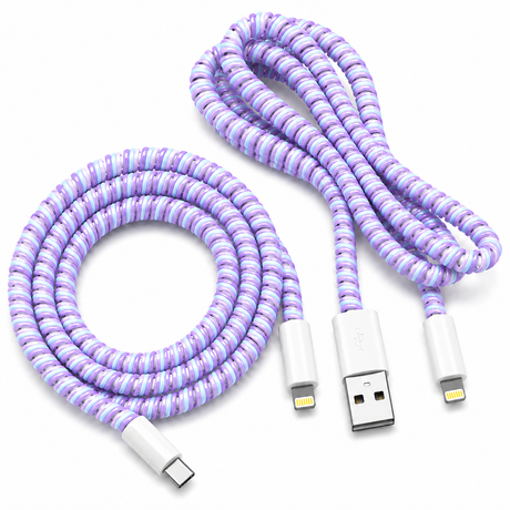 Cable Wrap Morados- Protector para Cables
