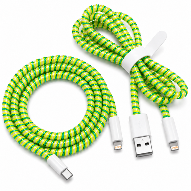 Cable Wrap Verdes- Protector para Cables