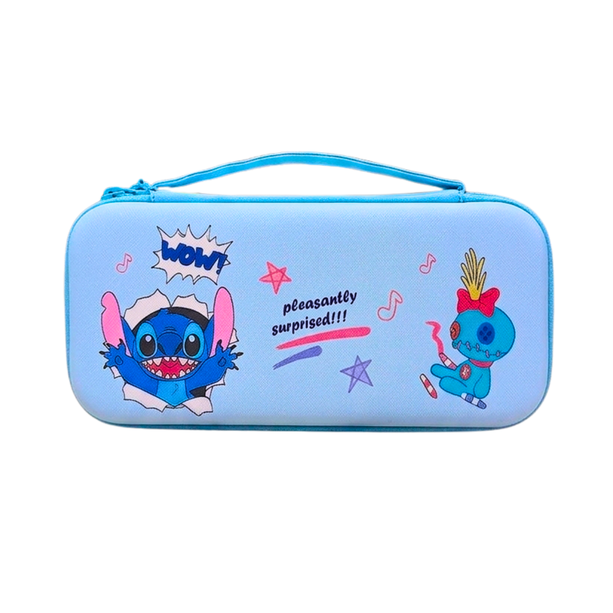 Estuche Stitch para Nintendo Switch, OLED y Switch Lite – Protector Rígido Antigolpes con Espacio para Juegos (26 x 12 x 4.9 cm)