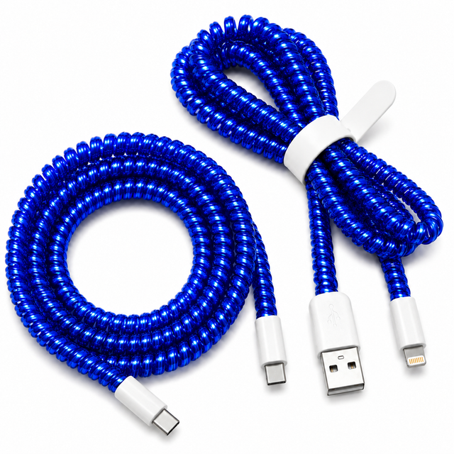 Cable Wrap Azules - Protector para Cables