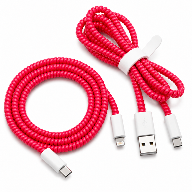Cable Wrap Rojos - Protector para Cables